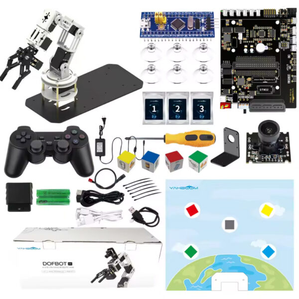 brazo robótico yahboom dofbot se ai visión 6dof con programación ros python