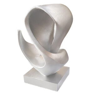 escultura abstracta "vuelo" profundidad visual