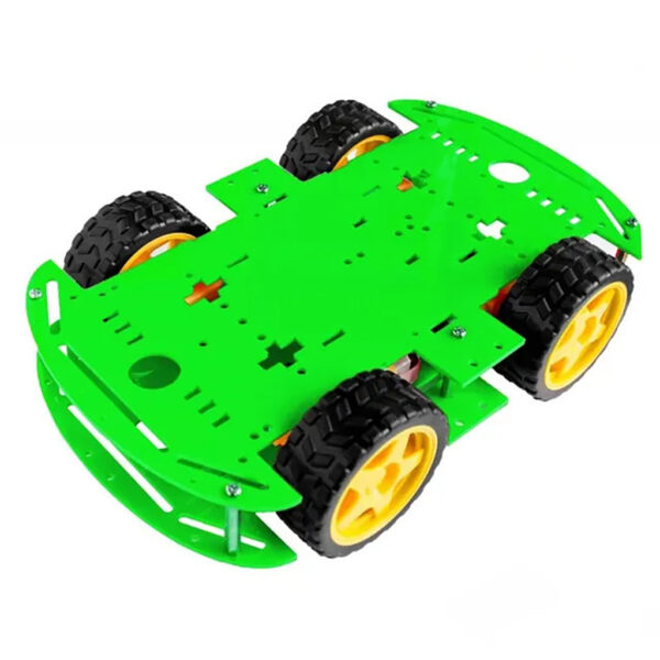 Kit Chasis Auto Robot Smart Car 4 Motores con Ruedas - Image 4