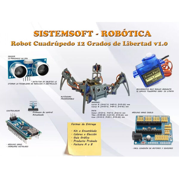 Kit Laboratorio Robótica Sistemsoft Arduino Full Lab Robot - Image 5