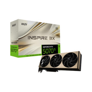 placa de video msi nvidia rtx 5070 ti 16gb inspire 3x ocs