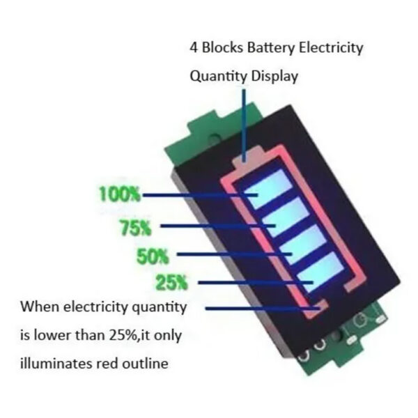 Modulo Indicador Carga De Batería De Litio 1s 3.3v - 4.2v - Image 2