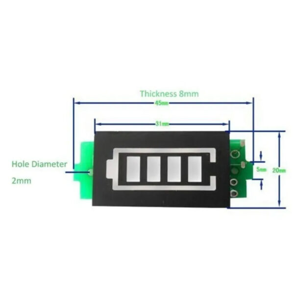 Modulo Indicador Carga De Batería De Litio 1s 3.3v - 4.2v - Image 3