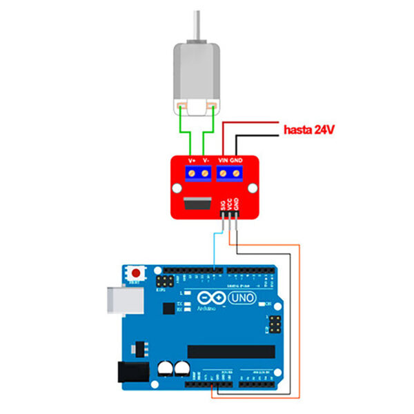 Modulo Llave Mosfet Irf520 Control Tira Led Arduino Compatible - Image 4