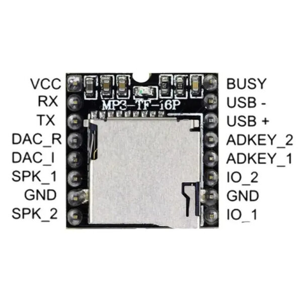 Modulo Mp3 Audio Wav Wma Df Player Raspberry Arduino - Image 3