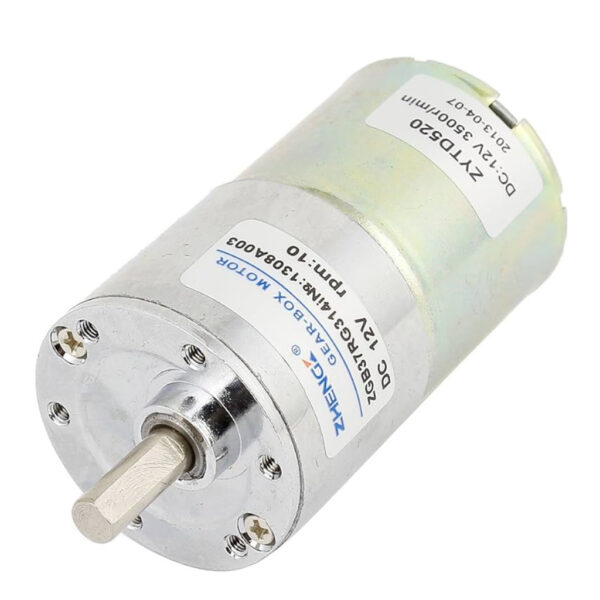Motor Dc 12v 10 Rpm Motorreductor Engranaje Alto Par ZHENGKE