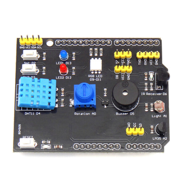 Placa Expansión 9 En 1 Sensores Dht11 Lm35 Para Arduino Uno - Image 2