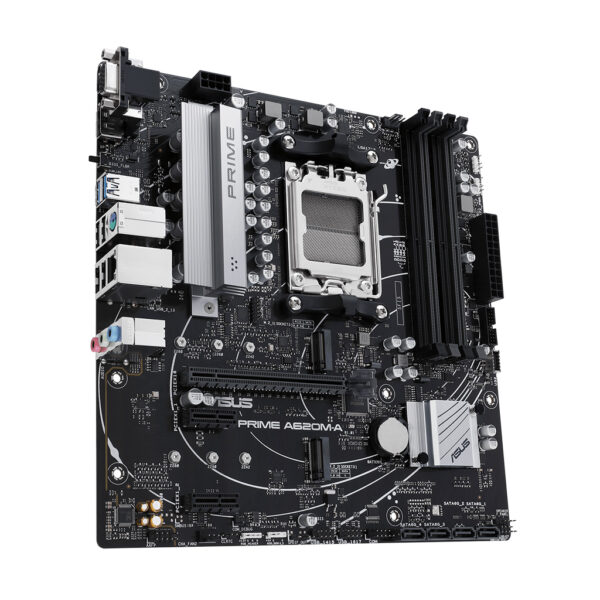 placa madre asus prime a620m a micro atx, ddr5, pcie 4.0 socket amd am5