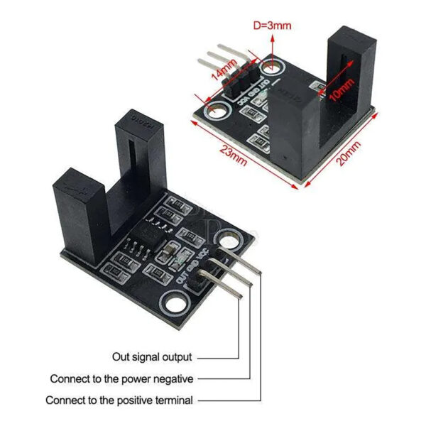 Sensor Infrarrojo LM393 Encoder Medidor Rpm Velocidad - Image 3