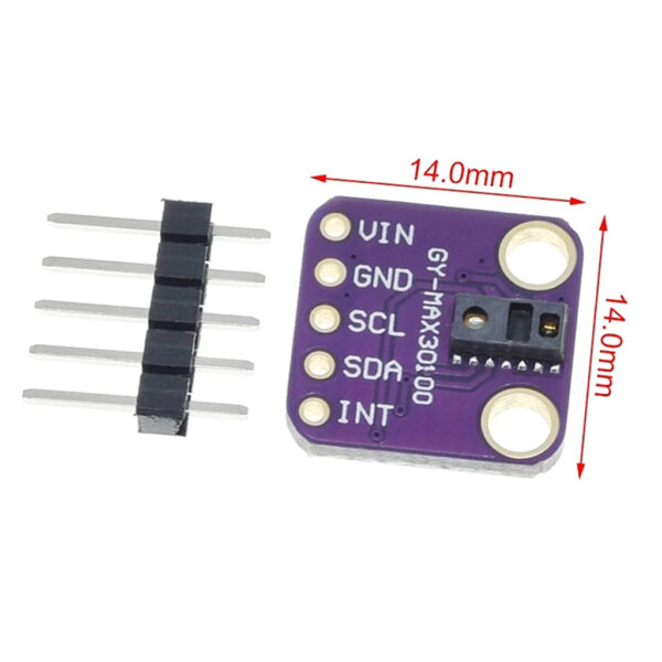 Sensor de Concentración de Oxígeno y Ritmo Cardiaco GY-MAX30100 - Image 3