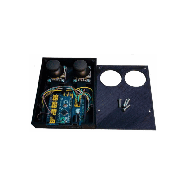 brazo robot educativo 5 dof kit arduino con caja de control dual joystick