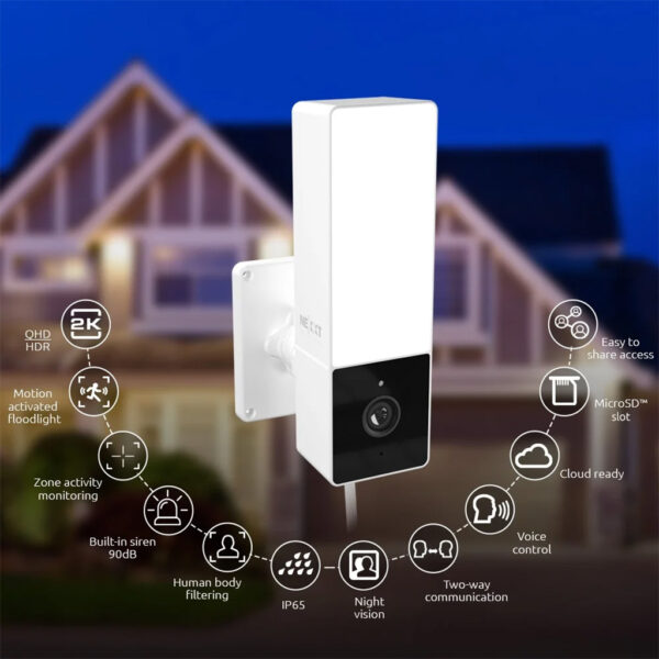 camara ip nexxt nhc f410 luz exterior