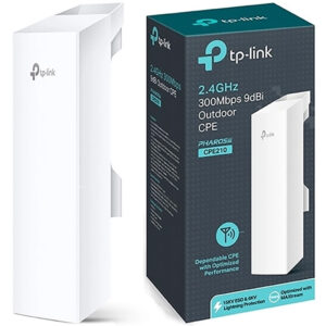 cpe tp link cpe210 300mbps 2.4ghz 9dbi exterior