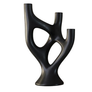 escultura abstracta races pieza decorativa moderna candelabro