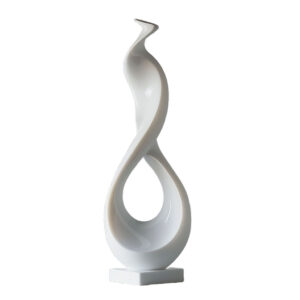 escultura moderna infinito blanco elegancia minimalista para tu espacio