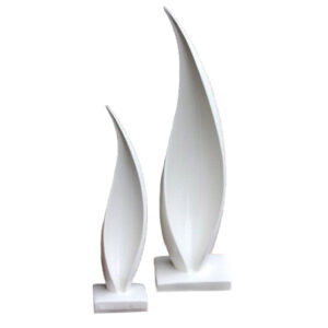figuras decorativas modernas en blanco elegancia minimalista para tu hogar