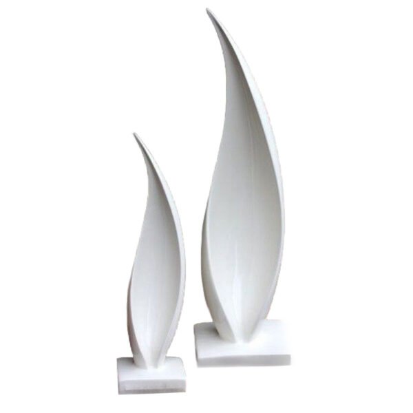 figuras decorativas modernas en blanco elegancia minimalista para tu hogar