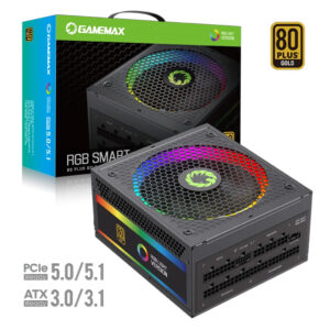 fuente 1050w gamemax 80 plus gold rgb smart 1050 p