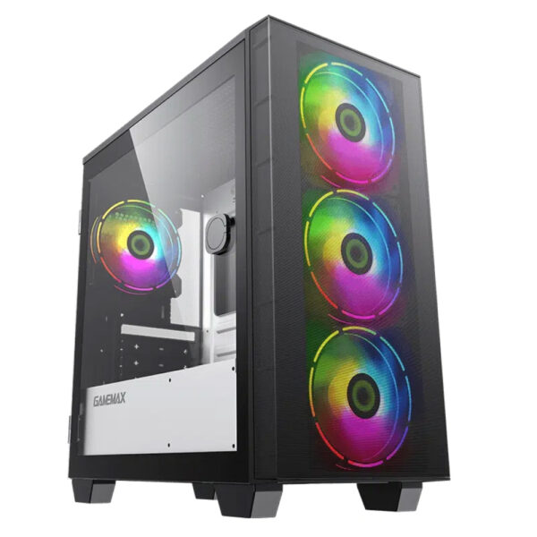gabinete gamemax aero mini 4fan argb m atx