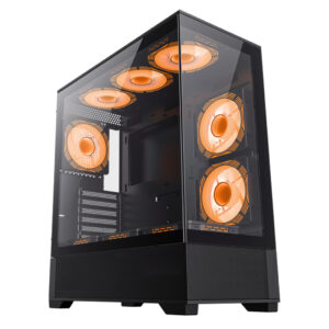 gabinete gamemax vista ab 6fan argb e atx
