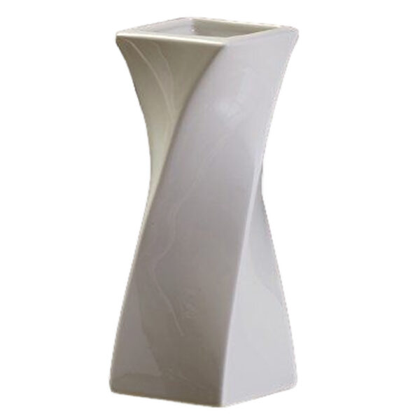 Jarrón Moderno De Pla Blanco - Elegancia Minimalista Para El Hogar