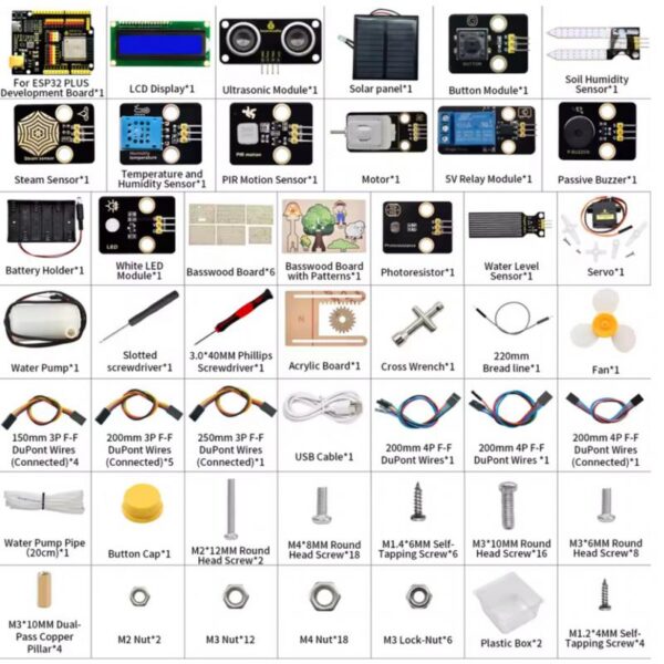 kit granja inteligente iot con arduino, kit de sensores diy