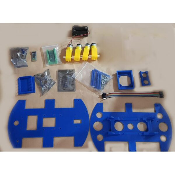 kit robot 4 ruedas motoreductor dc 6v, robótica arduino educacional