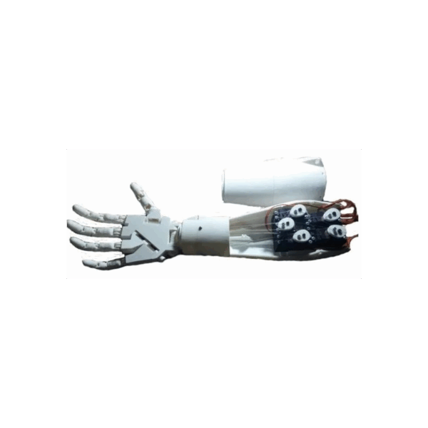 mano y antebrazo biónico humanoide robótico