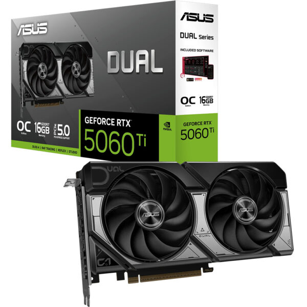 Placa de Video 16Gb Rtx 5060 Ti Asus Dual Oc Gddr7