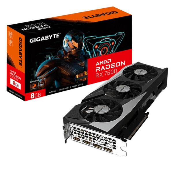 Placa de Video 8Gb Rx 7600 Gigabyte Gaming Oc 8Gb
