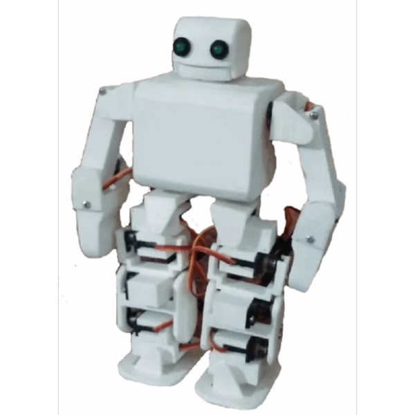 robot humanoide bípedo 18 servos engrane metálico electrónica arduino
