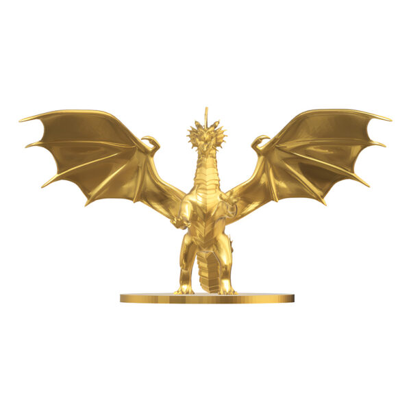 Escultura Dragon Con Alas Abiertas
