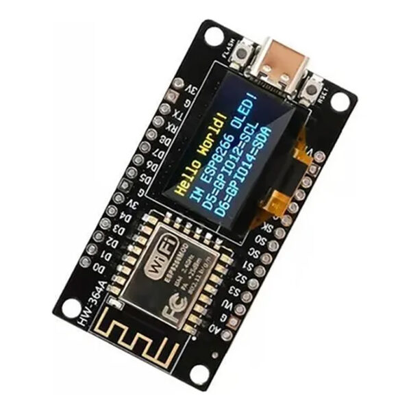 Placa Nodemcu V3 Wifi Esp8266-12f Ch340 Con Display Oled 0,96 - Image 8