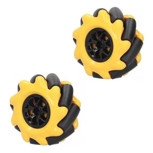 Set Rueda Mecanum Motor Tt Encastre Omnidireccional