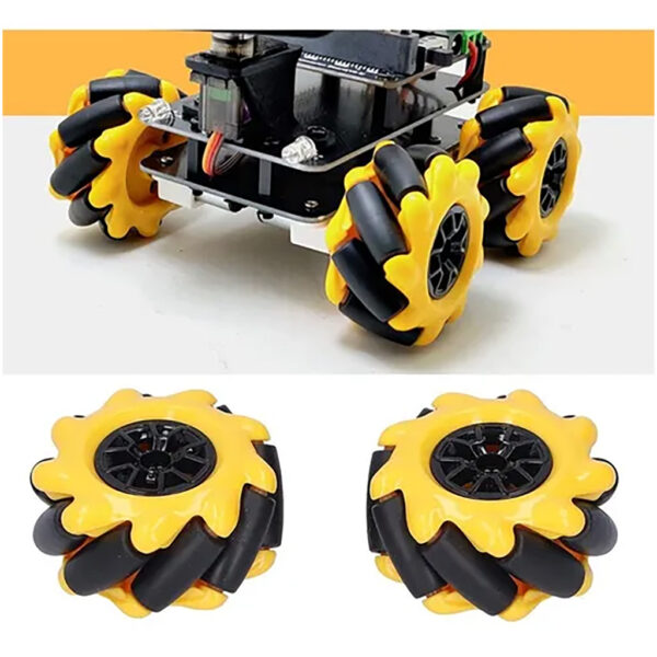 Set Rueda Mecanum Motor Tt Encastre Omnidireccional - Image 6