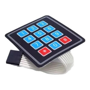 Teclado Membrana Matricial 3x4 Autoadhesivo
