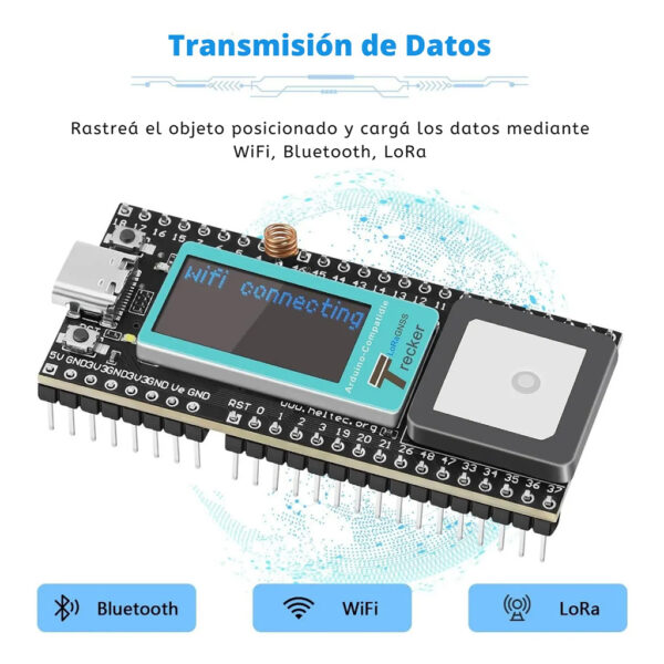 Rastreador Gps Heltec Esp32 Lora Meshtastic Display Tracker - Image 4