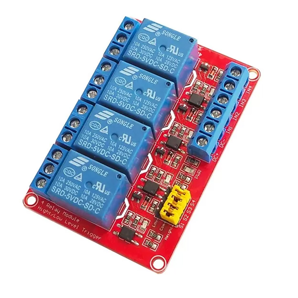 Módulo Relay Relé 4 Canales Opto acoplado 5v High / Low - Image 3