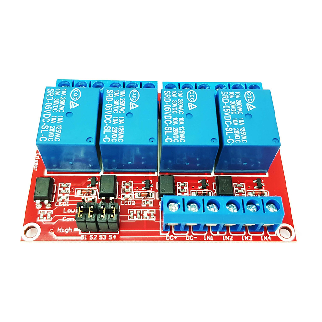 Módulo Relay Relé 4 Canales Opto acoplado 5v High / Low - Image 2