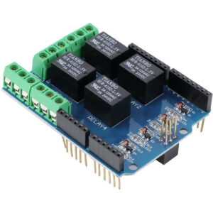 Placa Expansor Rele de 4 Canales Para Arduino Uno R3 y Mega