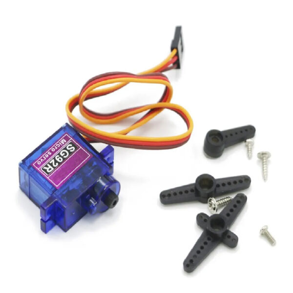 Servo Motor Sg92r 180° Engrane Fibra Carbono Arduino - Image 3