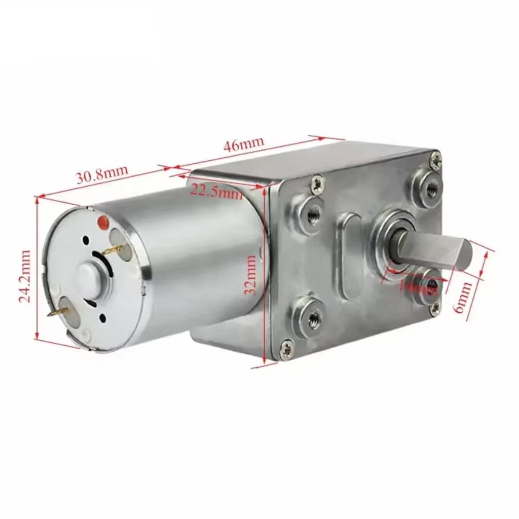 Motor Dc 12v Caja Reductora Metal 50 Rpm Jgy370 - Image 3