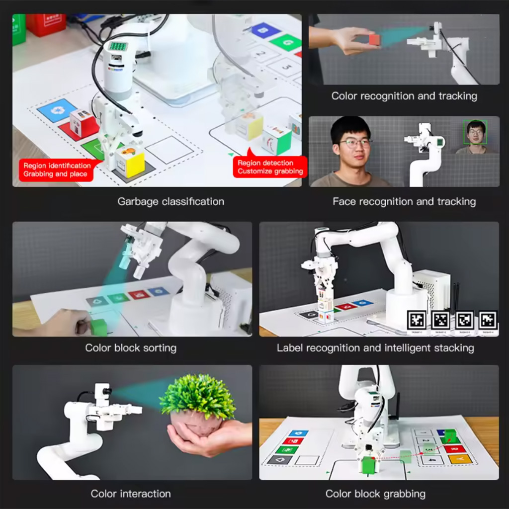 Brazo Robótico Yahboom JetCobot 7 DOF ROS AI Nano 8 Super - Image 4